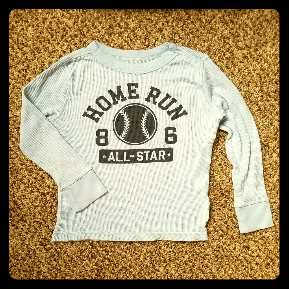 Lightweight waffle knit thermal tee